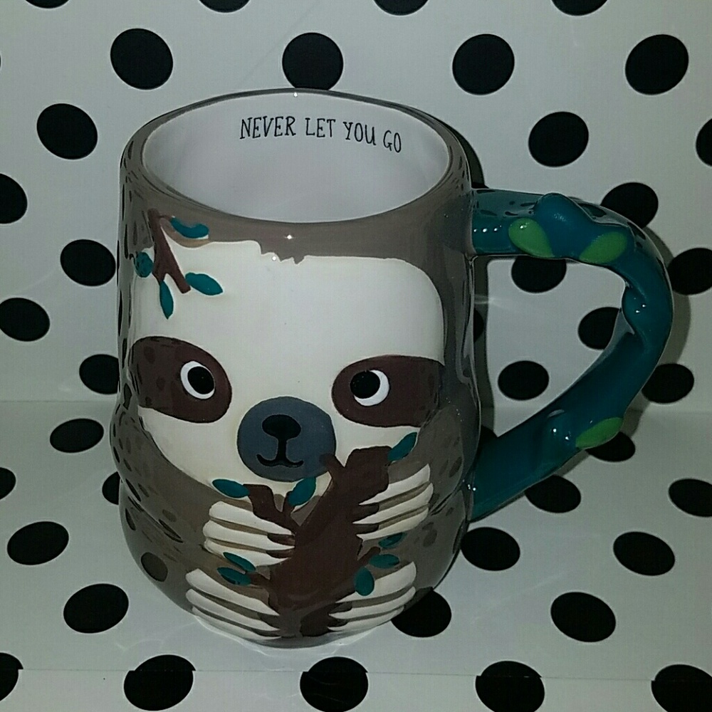Never let go sloth mug - Picture 2 of 3